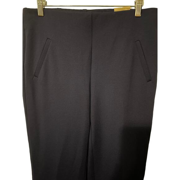 Chico’s Fabulously Slimming Pants Navy Blue Size 6 Short Ponte Knit Slim NWT - Picture 2 of 9